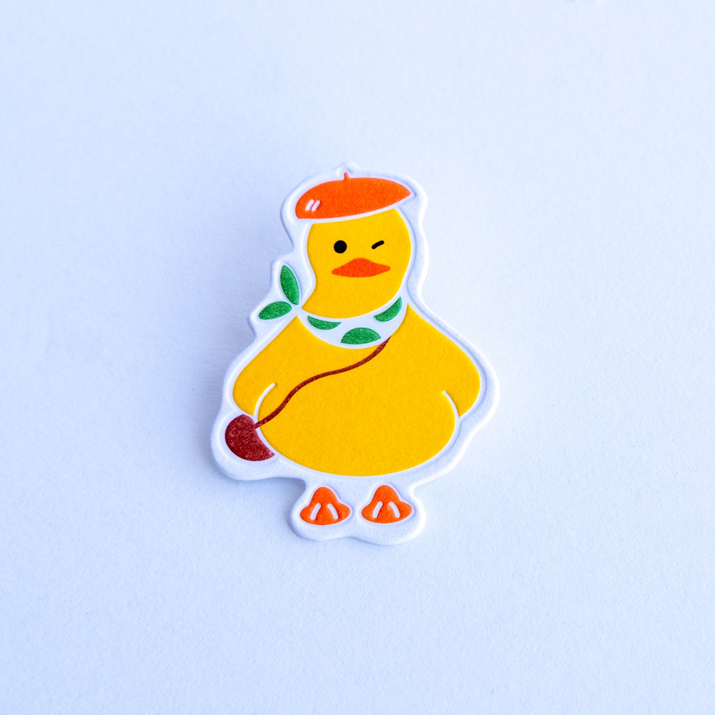 Dada Letterpress Pin Badge-City Duck