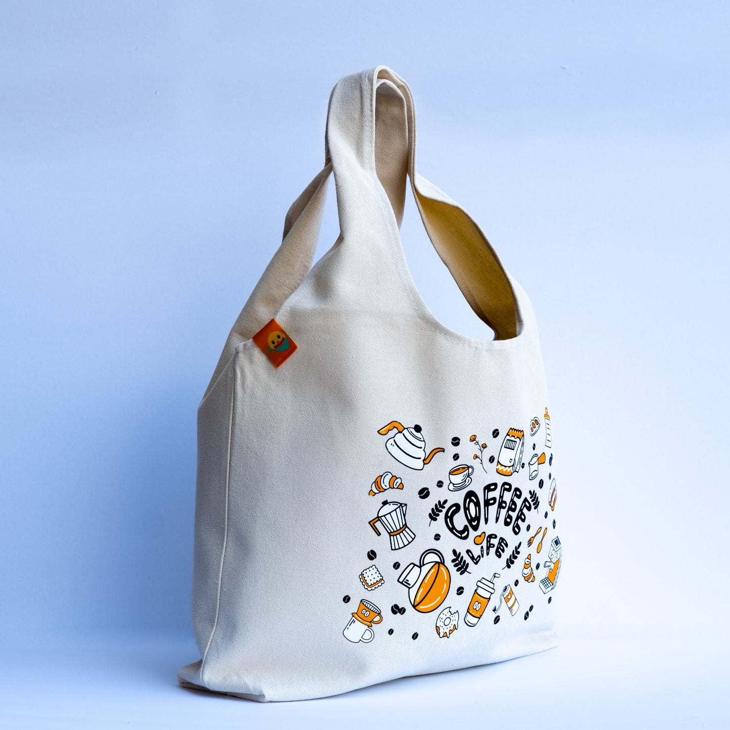 Canvas Grocery Bags-Coffee Life