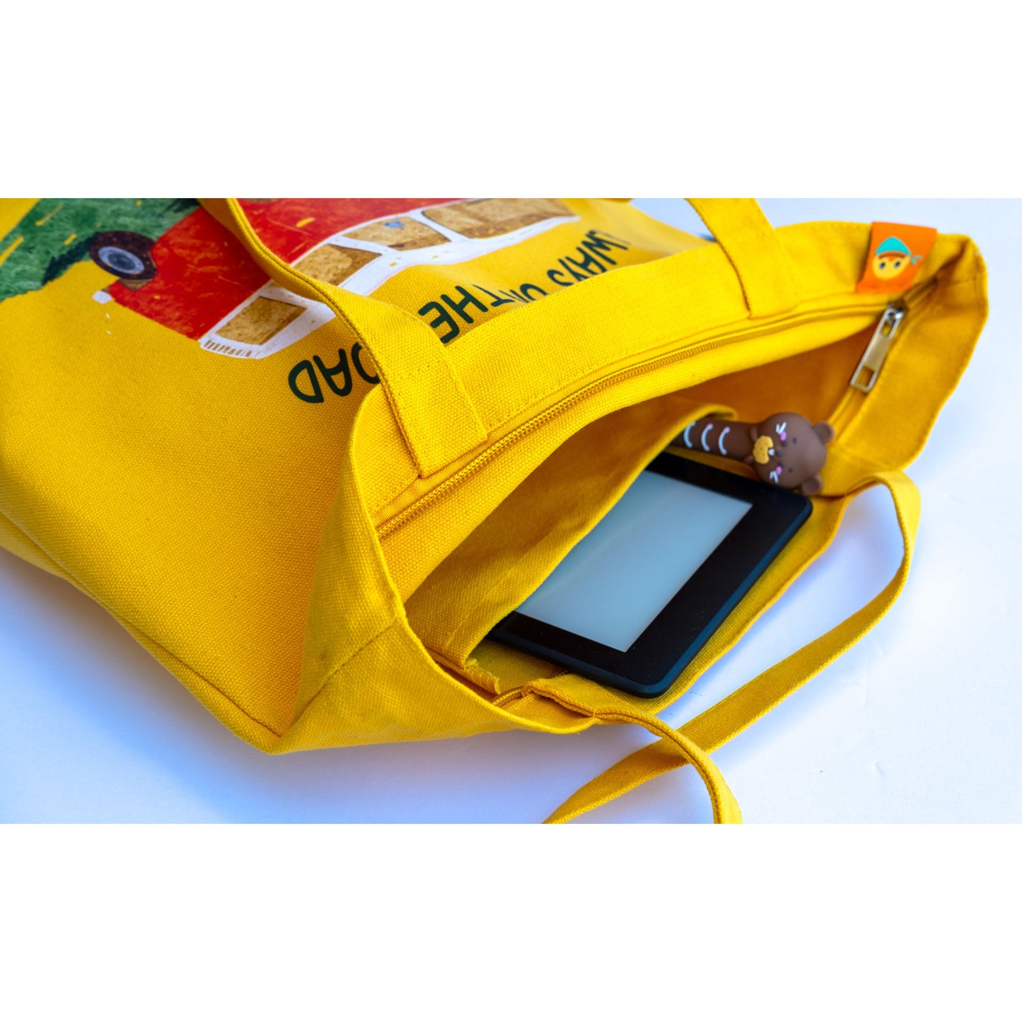 Canvas Easy Zipper Tote-Always on The Road
