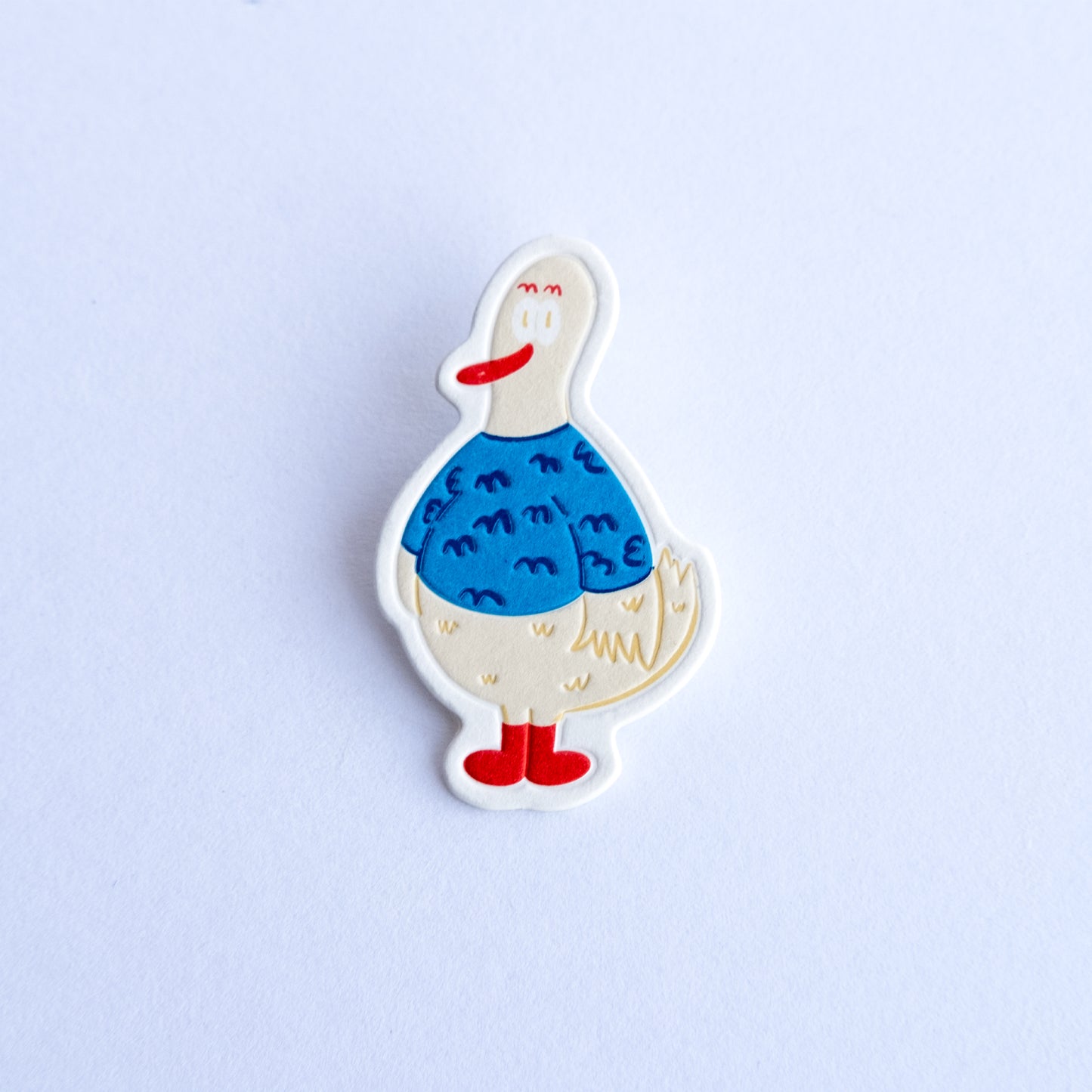 Dada Letterpress Pin Badge-Ugly Sweater