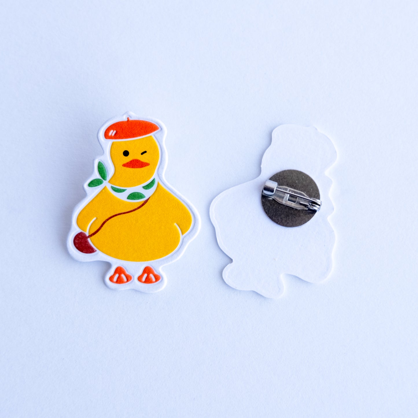 Dada Letterpress Pin Badge-City Duck