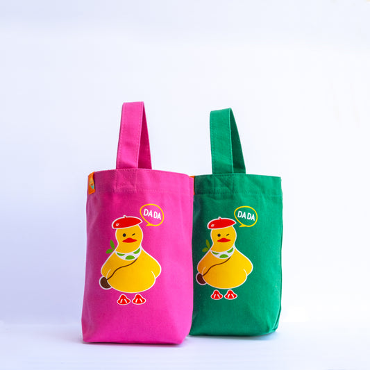 Canvas Bottle Bag-City Duck