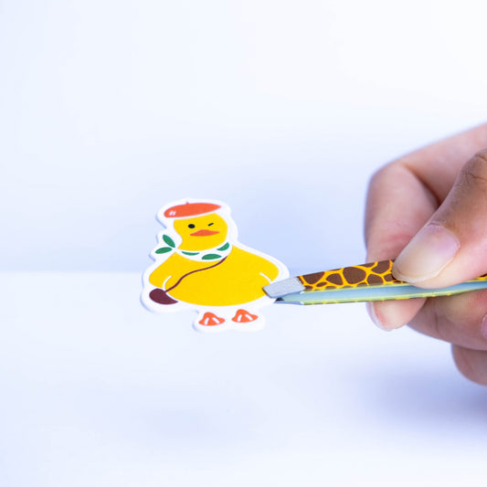 Dada Letterpress Pin Badge-City Duck