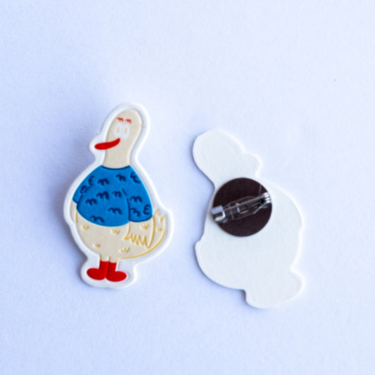 Dada Letterpress Pin Badge-Ugly Sweater